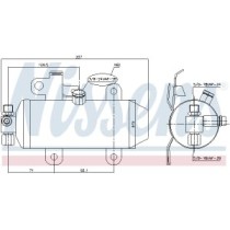 Uscator,aer conditionat NISSENS