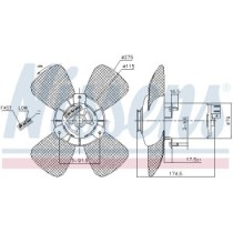 Ventilator, radiator NISSENS