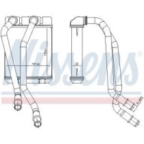 Schimbator caldura, incalzire habitaclu NISSENS