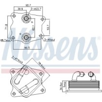 Radiator ulei, ulei motor NISSENS