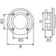 Comutator HELLA negru 24V 5A cablu 500mm pentru HYUNDAI Sistem electric Comutatoare/Opritoare