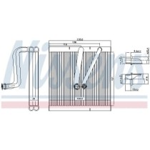 Evaporator, aer conditionat NISSENS