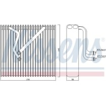 Evaporator, aer conditionat NISSENS