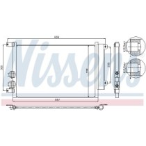 Condensator, climatizare NISSENS