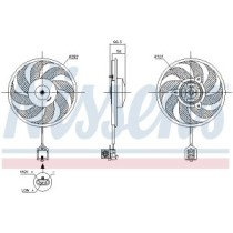 Ventilator, radiator NISSENS