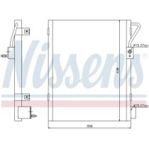 Condensator, climatizare NISSENS