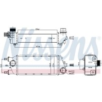 Intercooler, compresor NISSENS