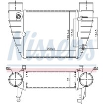 Intercooler, compresor NISSENS