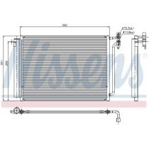 Condensator, climatizare NISSENS