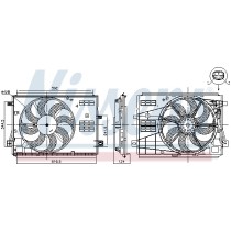 Ventilator, radiator NISSENS