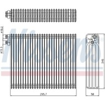 Evaporator, aer conditionat NISSENS