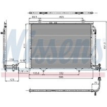 Condensator, climatizare NISSENS