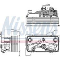 Radiator racire ulei, cutie de viteze automata NISSENS