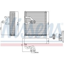 Evaporator, aer conditionat NISSENS