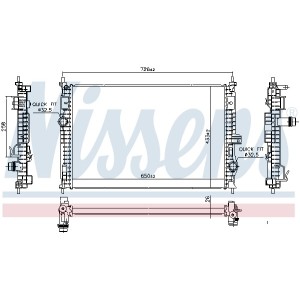 Radiator, racire motor NISSENS