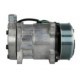 Compresor climatizare NISSENS MAN TGA TGS TGX 06.87D-18.27D 12.00 24V 8 gauri fixare 14.6mm admisie 11.8mm evacuare 119mm fulie