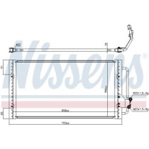 Condensator, climatizare NISSENS