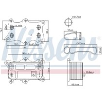 Radiator ulei, ulei motor NISSENS