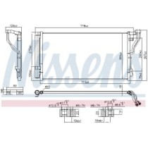 Condensator, climatizare NISSENS
