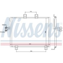 Condensator, climatizare NISSENS