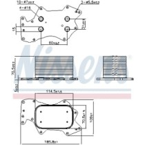 Radiator ulei, ulei motor NISSENS