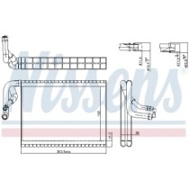 Evaporator, aer conditionat NISSENS