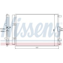 Condensator, climatizare NISSENS