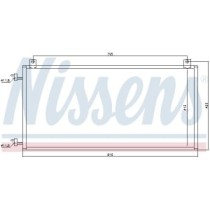 Condensator, climatizare NISSENS