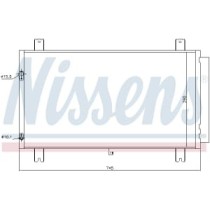 Condensator, climatizare NISSENS