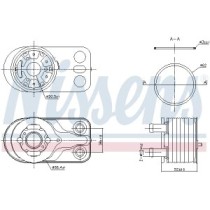 Radiator ulei, ulei motor NISSENS