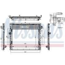 Condensator, climatizare NISSENS