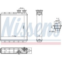 Schimbator caldura, incalzire habitaclu NISSENS