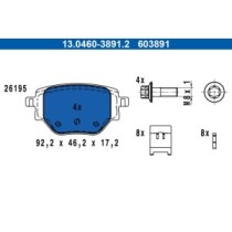 Set placute frana,frana disc ATE