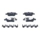 Set placute frana spate ATE pentru TOYOTA AURIS, COROLLA 1.2-2.2D, inaltime 46.0 mm, latime 102.0 mm, grosime 15.2 mm, cu accesorii