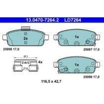 Set placute frana,frana disc ATE