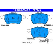 Set placute frana,frana disc ATE