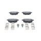 Set placute frana Spate ATE cu suplimente suruburi de ghidare etrier CITROEN BERLINGO OPEL COMBO E TOUR 47mm x 92mm x 17.3mm