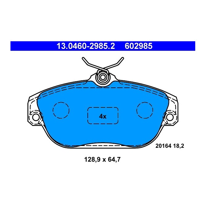 Set placute frana,frana disc ATE