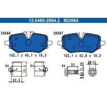 Set placute frana,frana disc ATE