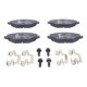 Set placute frana fata ATE cu suplimente, suruburi de ghidare etrier, SKODA FABIA II, FABIA II PRAKTIK 1.2-1.9D 12.06-12.14