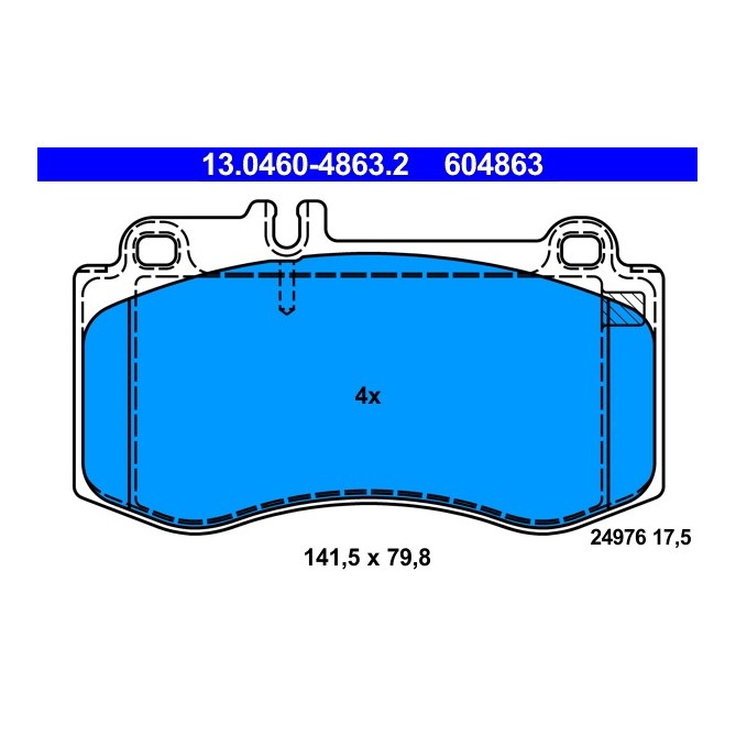 Set placute frana,frana disc ATE