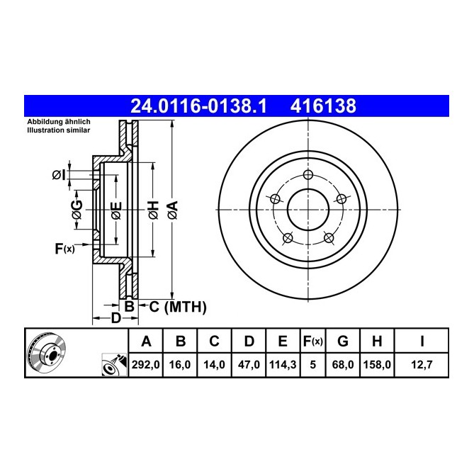 Disc frana ATE