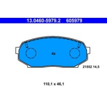 Set placute frana,frana disc ATE