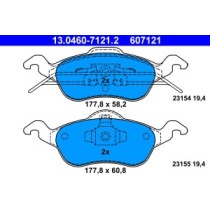 Set placute frana,frana disc ATE