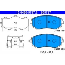 Set placute frana,frana disc ATE