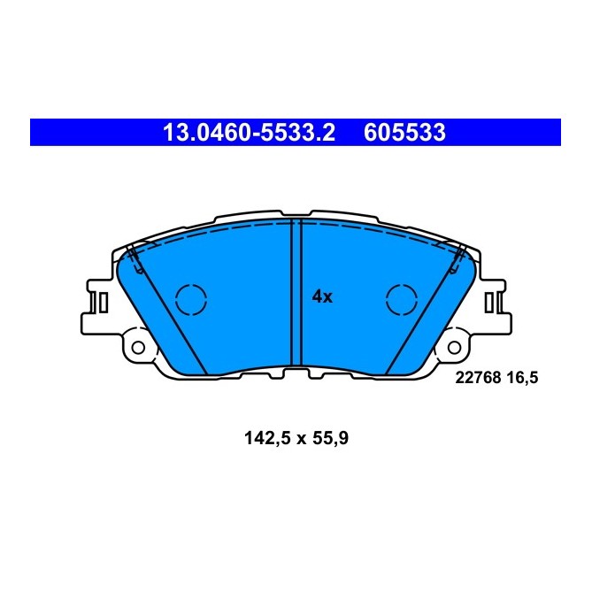 Set placute frana,frana disc ATE