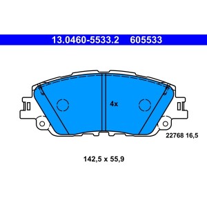 Set placute frana,frana disc ATE