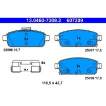 Set placute frana,frana disc ATE