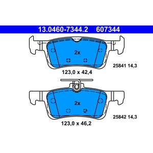 Set placute frana,frana disc ATE