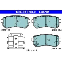 Set placute frana,frana disc ATE